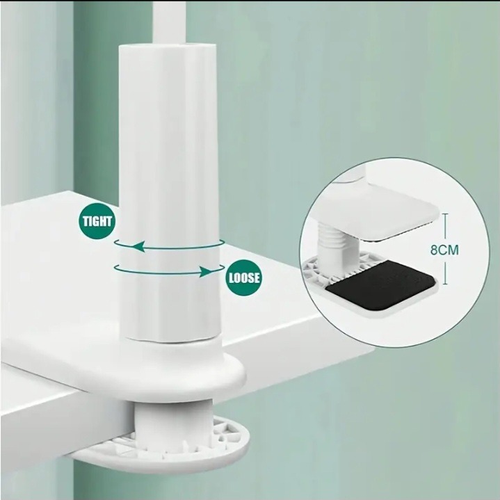 360 rotating tablet phone holder spiral base lazy stand mobile phone tablet bedside stand bed lazy stand - Image 2